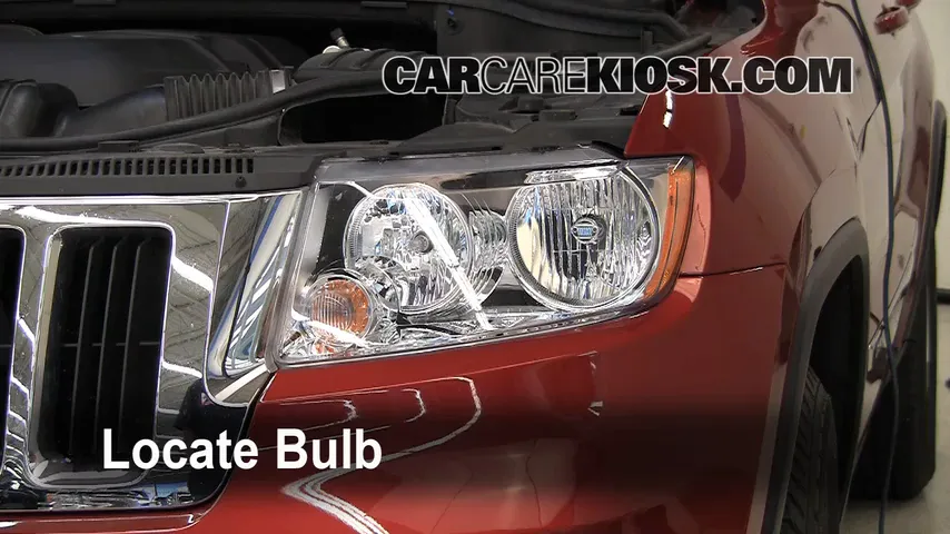 2011 Jeep Grand Cherokee Laredo 3.6L V6 Éclairage Feux de croisement (remplacer l'ampoule)